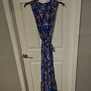 Apt. 9 Vibrant Blue Floral Maxi Dress